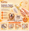 PufiCo Tek Tuşla Temizlenen Kedi Tarağı